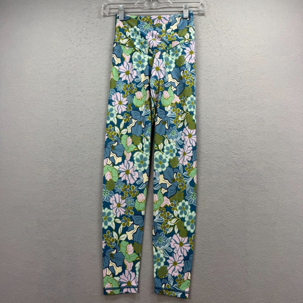 OFFLINE by Aerie Real Me 7/8 Hi Rise Floral Leggings Women Medium Gym Athleisure
